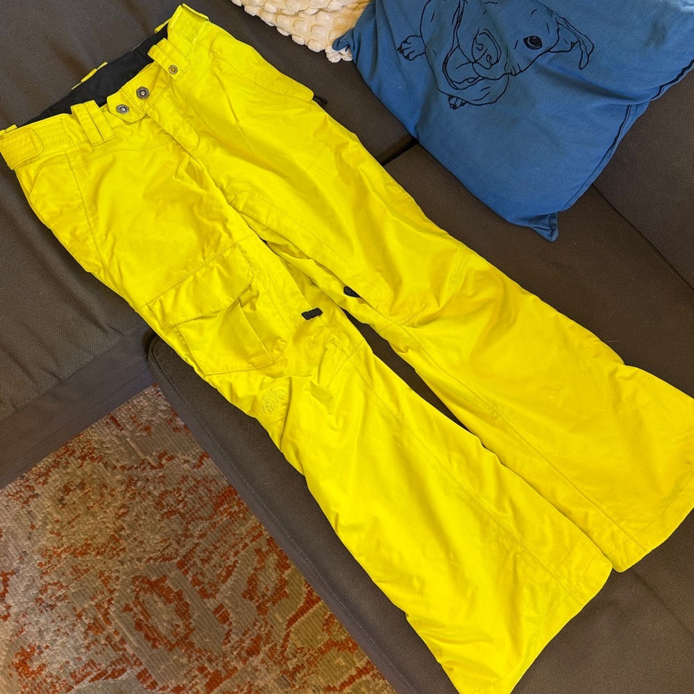 The North Face Neon Yellow HyVent Pants